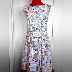 ALEC Paris Summertime A-line Dress XL